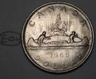 Canada 1968 Nickel Dollar Elizabeth II Canadian Voyageur $1 Lot #E04
