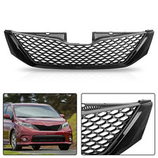 Honeycomb Black Front Bumper Upper Grille Assembly Fit 2011-2017 Toyota Sienna Honeycomb Black Front Bumper Upper Grille Assembly Fit 2011-2017 Toyota Sienna