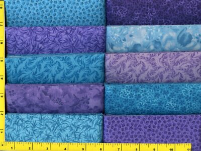 quilted calico fabric