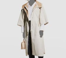 $2090 Max Mara Womens Beige Emma Hooded Top C...
