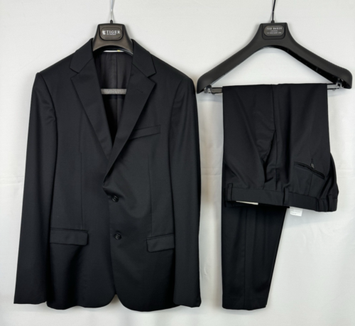 Z Zegna Wool Slim Fit 2-Piece Suit Black Size 50 R - 8 EU, 40 US, 34 W