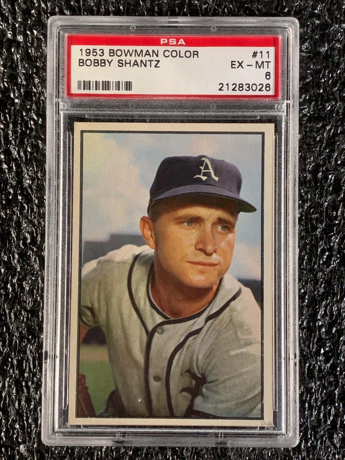 1953 Bowman Color Baseball #11 Bobby Shantz PSA 6
