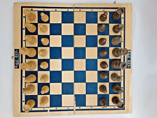 Chess and games shop Muba Tournament 4 Mosaic Board Game - Wooden Handmade  Chess Set - 3,5 inch King - Brown