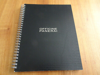Officine Panerai Notebook Notizbuch - Watches Uhren Mega RAR - für Sammler