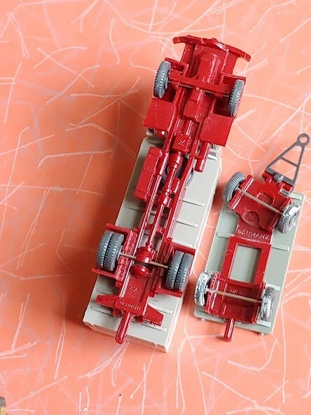 Camión comercial Wiking 47 s Krupp con remolque Alemania escala HO años 50 Foto 4 de 4