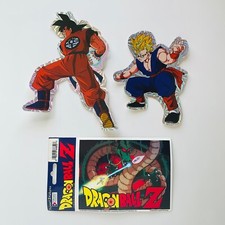 Dragon Ball Z Set of 3 Large Stickers Goku - Gohan - Shenron Rare Anime