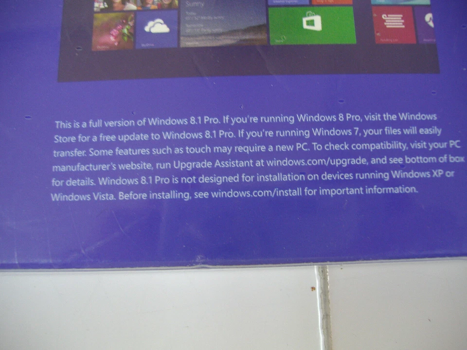 Microsoft Windows 8.1 Pro Full English Version 32 & 64Bit DVD MS SEALED BOX= - Image 4 of 4