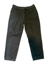 VTG Lands End Jeans Womens 16 Mom High Waist Straight Distressed Faded Y2K Thick