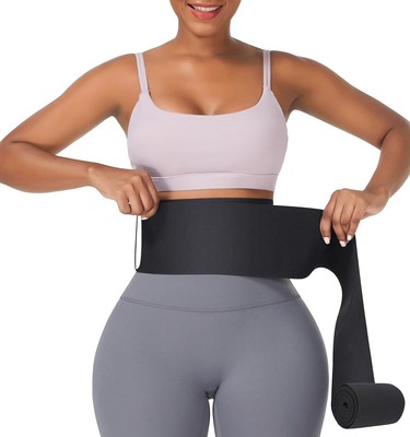 Women's Waist Trainer Wrap for Stomach Back Control Waist Shaper with Loop