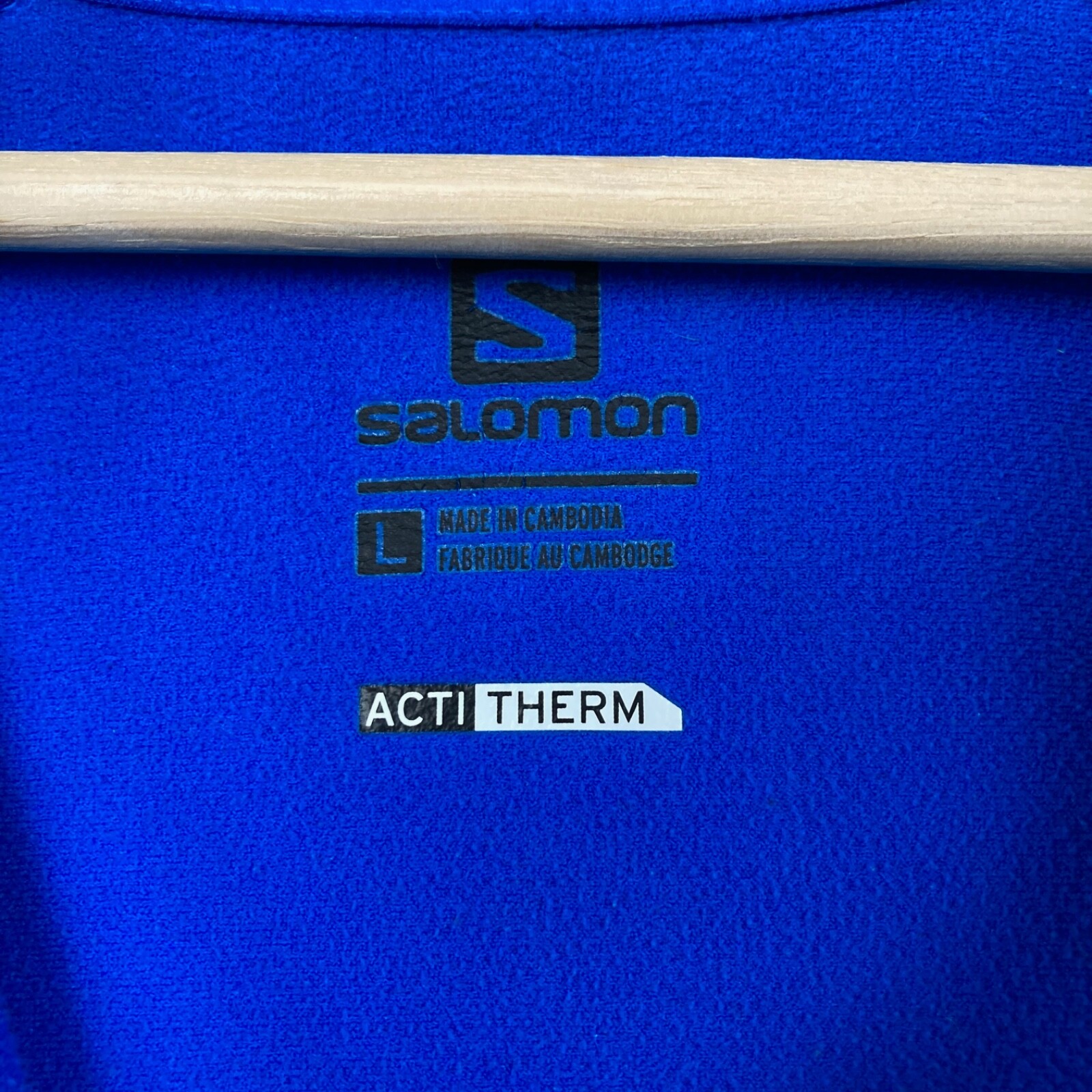 Salomon Clima Pro Softshell Giacca con Cappuccio Blu Full Zip Casual Uomo Large