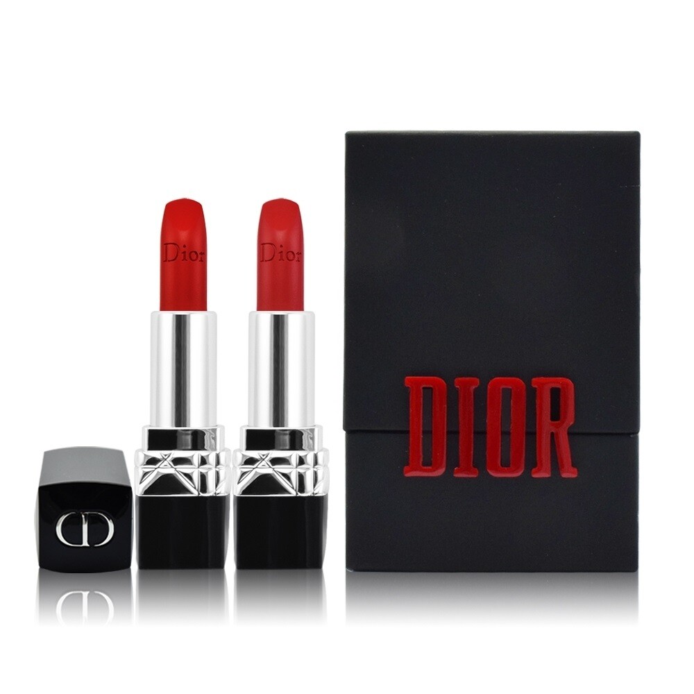 Dior Rouge Dior LipStick 999 Matte 1.5g x 2 Lipstick Case | eBay