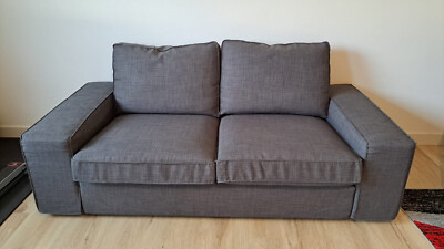 2-sitzer sofa grau Ikea KIVIK couch 2 sits robust