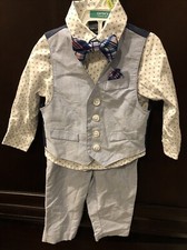 Nautica Baby Boys 4 Piece Suit Set - 12 Months- NEW