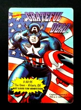 Grateful Dead Backstage Pass Atlanta GA 3/30/95 3/30/1995 Captain America Marvel