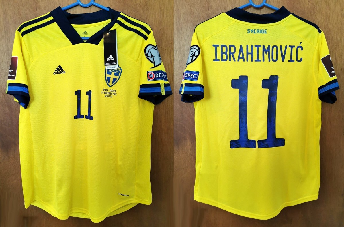 SWEDEN jersey 2021 #11 IBRAHIMOVIC WC Qualy vs Spain | eBay