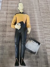 Star Trek Vinyl 11"Action Figure W Stand PVC Hamilton 1991 Missing Base Lt. Data