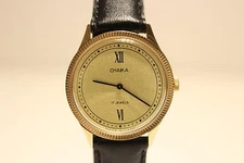 VINTAGE RARE  BEAUTIFUL LUXURY GOLD PLATED LADIES WATCH "CHAIKA"/GOLDEN DIAL