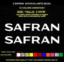 2 SAFRAN sticker genuine decal sticker WATERPROOF STICKERS