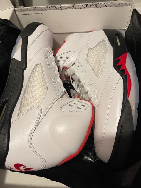 fire red 5s size 13