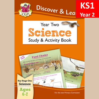 KS1 Year 2 Discover and Learn Science Study and Activity Book Ages 6-7 Cgp