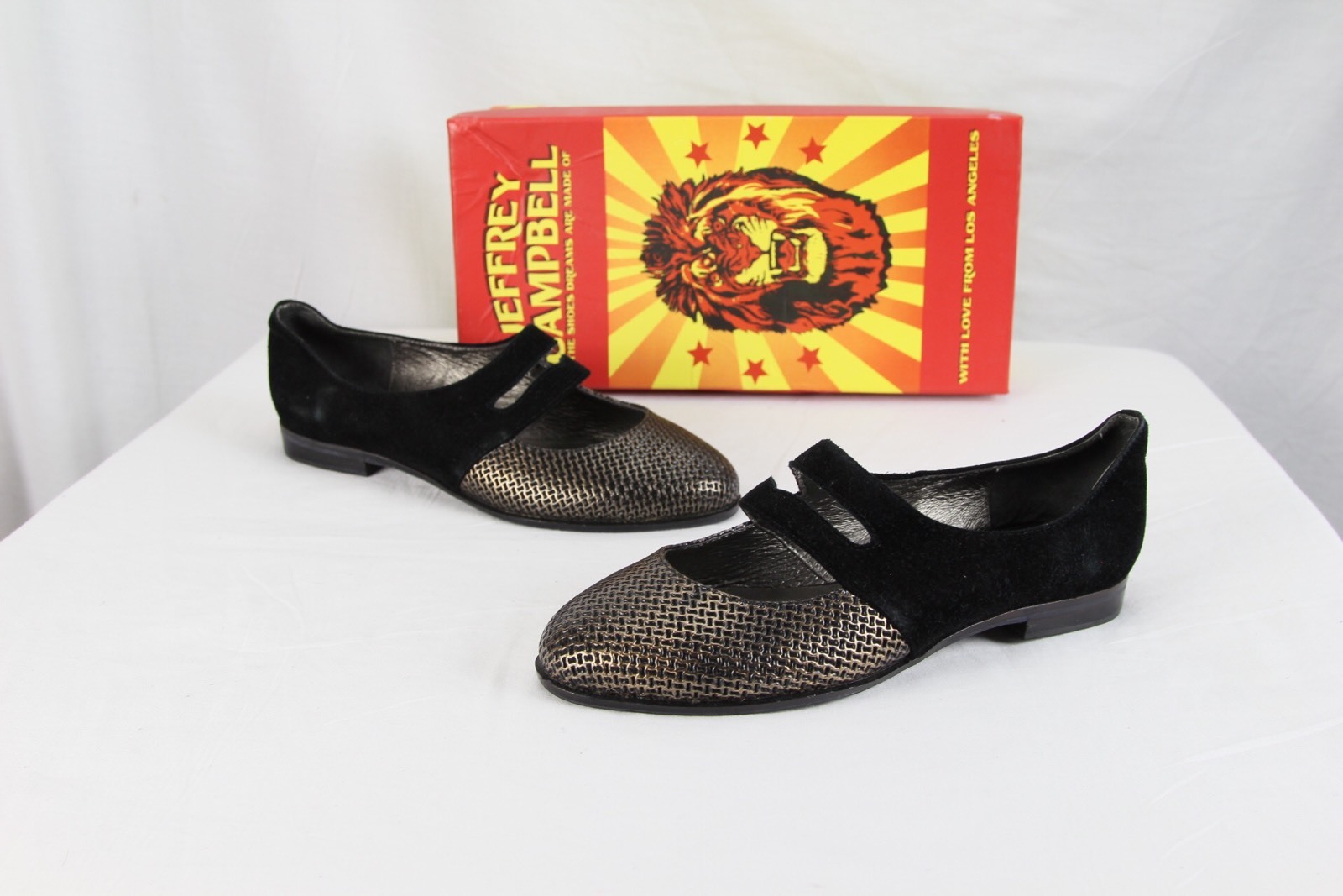 New Jeffrey Campbell Sexy Black Suede Metallic Oxford Slip Slip Slip On Mule shoes Sz 6 5b282d New Jeffrey Campbell Sexy Black Suede Metallic Oxford Slip Slip Slip On Mule shoes Sz 6 5b282d