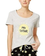 Family Pajamas Mommy & Me Women's My Sunshine Pajama Top Happy Suns L