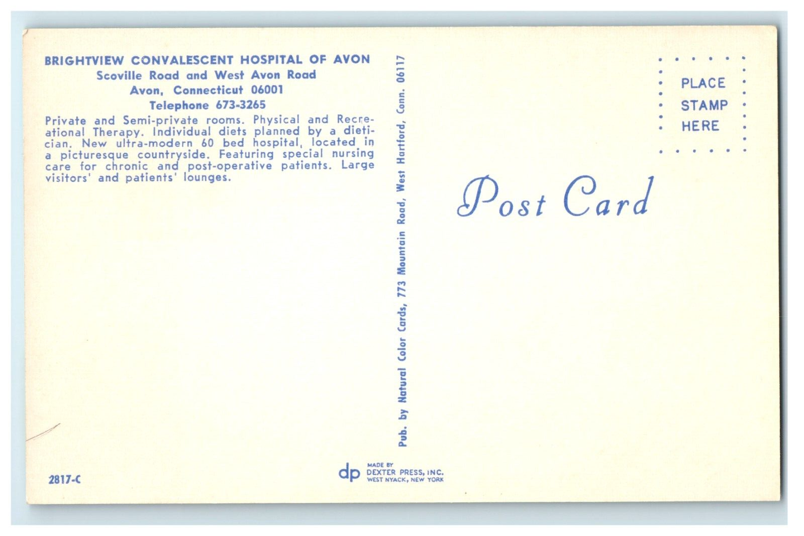 Brightview Convalescent Hospital Of Avon CT Early View eBay