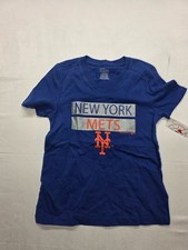 Genuine Merchandise by Team Athletics T-Shirt Girls 6/6X Navy MLB New York Mets