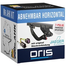 Oris Anhängerkupplung abnehmbar für Fiat Doblo L1 4403mm ab 22 +7pol spezifisch