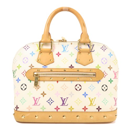 Sac à main LOUIS VUITTON LV GHW Alma M92647 monogramme multicolore blanc/multicolore