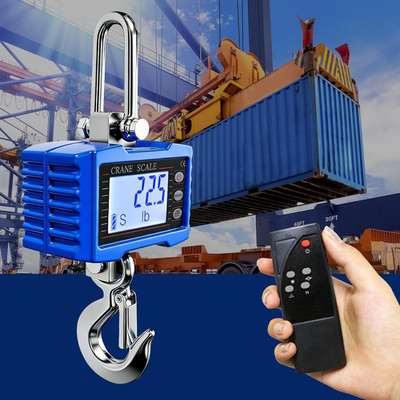 Digital Crane Scale,1T/2200Lb Heavy Duty Hanging Scale,Backlight LCD Screen