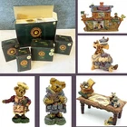 Boyds Bears Noah's Ark Resin Figurines Lot Of 5 NOS Builder Table Jeremy Bernice