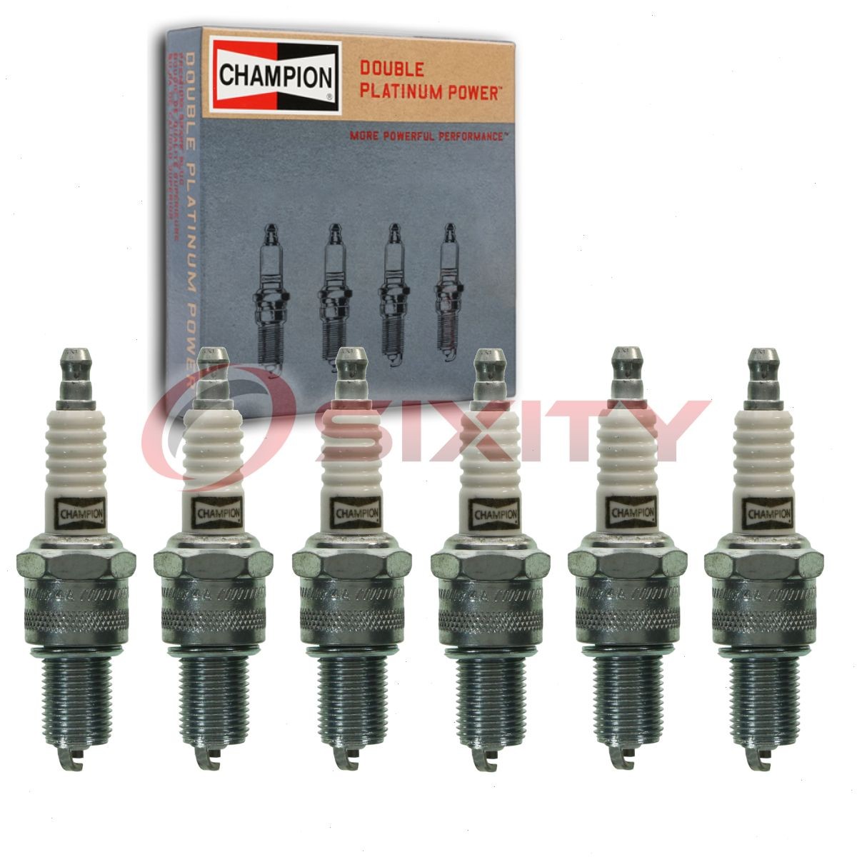6 pc Champion Double Platinum Spark Plugs for 1967-1969 Fargo P100 Parcel hu