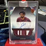 2023-24 Topps Three 3 Jarrett Allen Triple Patch On Card Auto /25 TRA-JA Bronze