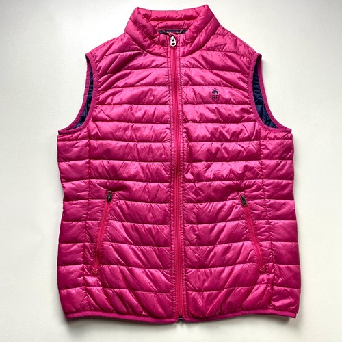 Brooks Brothers Red Fleece Puffer Vest Womens Medium Insulated Jacket Pink RF - Picture 8 of 11