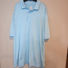 Callaway Golf Opti-Dri Polo Shirt Mens XXL Blue White Stripe Performance Graphic