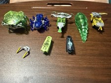 5-HexBug Lot CRAB, Ant, Viridia, Larva, Tronikon 6  2 Nano Bots Parts Need Batt