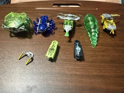 5-HexBug Lot CRAB, Ant, Viridia, Larva, Tronikon 6 & 2 Nano Bots Parts Need Batt