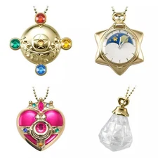 Sailor Moon Miniature Candy Toy Set 4pcs w/ Pink Cosmic Heart Compact