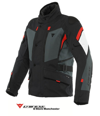 Dainese Carve Master 3 Black/Ebony-Lava-Red Gore-Tex Touring Urban City Water...