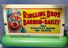RARE Vtg 1940s AMERICAN FLYER "Ringling Bros Circus" Lighted Train Sign  CLASSIC
