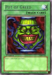 Pot of Greed LOB-119 Legend of Blue Eyes White Dragon