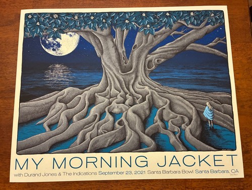 Affiche My Morning Jacket Santa Barbara 2021 Mishka Westell Pearl Jam Emek Lucero - Photo 1/8