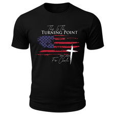 Charlie Kirk Flag Cross Crewneck Sweatshirt - Political Patriotic Statement Tee