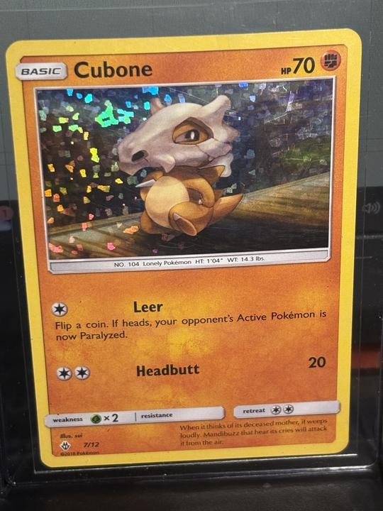 Cubone 7/12 McDonalds Promos 2018