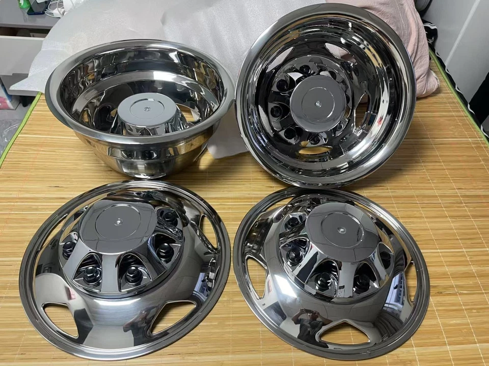 2011-2024 Silverado 3500 17" Dually Wheel Simulators Dual Rim Covers - Image 4 of 4