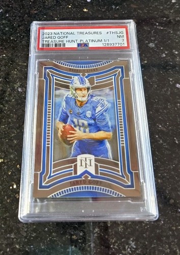 2023 National Treasures Jared Goff Treasure Hunt Platinum 1/1 One Of One AMAZING