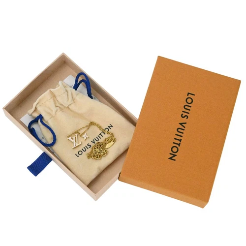 LOUIS VUITTON（LV） Louis Vuitton M01215 Collana LV Smalto Iconico Rosa Metallo Ottone Smaltato Con Scatola