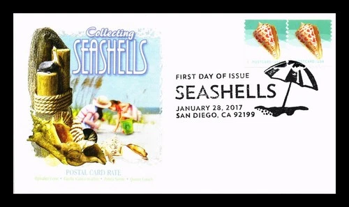 US COVER PANDA CACHET FIRST DAY OF ISSUE SEASHELL STAMPS POSTAL CARD RATE