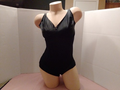 #ad Vintage Size 40D Black Sears Full Body Girdle $22.00